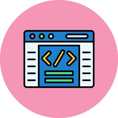 Web tasarım simgesi. Web tasarımı