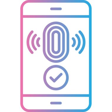 Vektör akıllı telefon simgesi illüstrasyonu