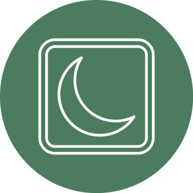 Ay vektör simgesi kolayca değiştirebilir ya da düzenleyebilir