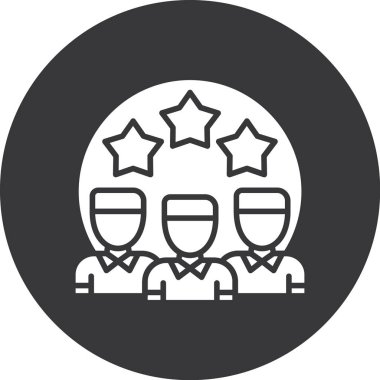 Takım vektör simgesi. Web ve tasarım için basit illüstrasyon sembolü.