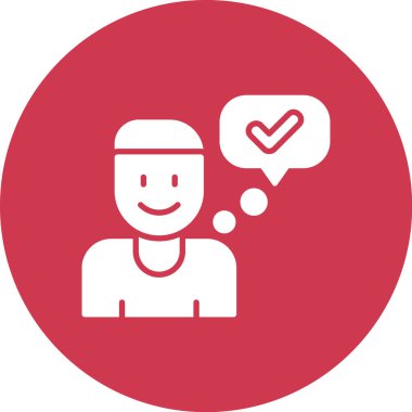 Bir insan simgesinin vektör illüstrasyonu