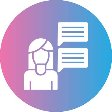 Bir kadın simgesinin vektör illüstrasyonu