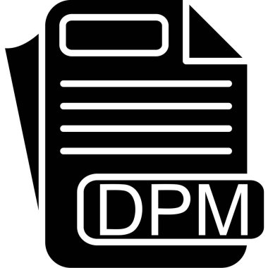 Vektör DMP dosya simgesi