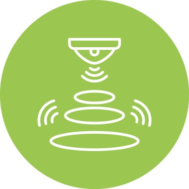 Kablosuz. Web simgesi basit illüstrasyon