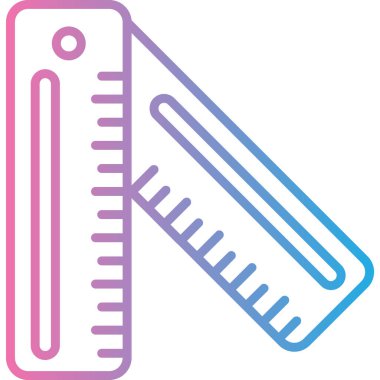 cetvel simgesi çizimi