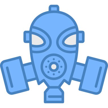 Maske. Web simgesi basit illüstrasyon