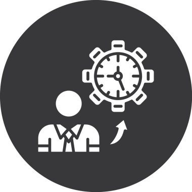 İş ve finans simgesinin vektör illüstrasyonu