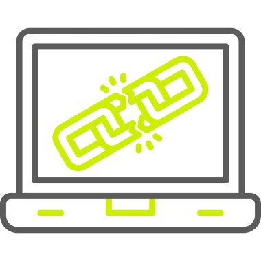 Bilgisayar. Web simgesi basit illüstrasyon