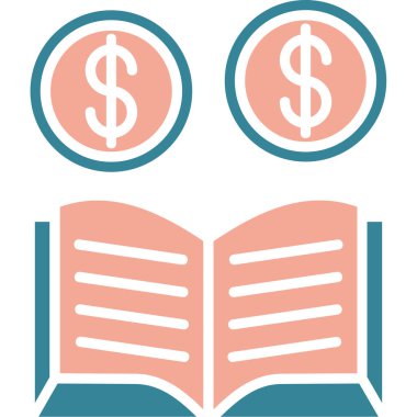 Kitap. Web simgesi basit illüstrasyon