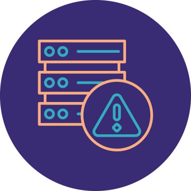 veri merkezi simgesi vektör illüstrasyonu