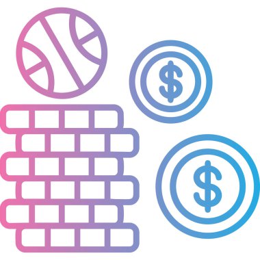 Basketbol. Web simgesi basit illüstrasyon