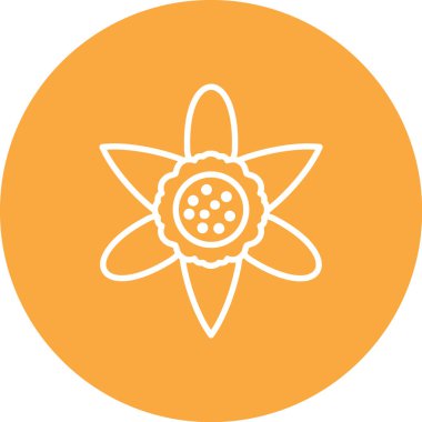 Modern çiçek simgesinin vektör illüstrasyonu