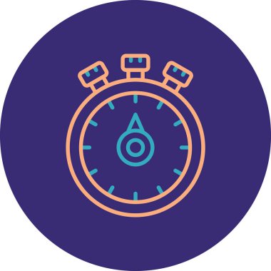 Saat simgesinin vektör illüstrasyonu