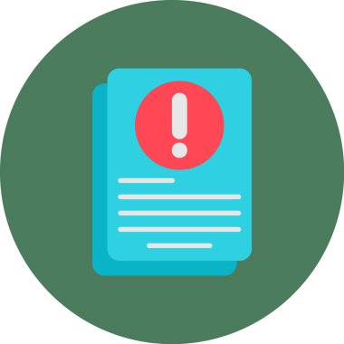 Belge. Web simgesi basit illüstrasyon