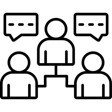 sohbet vektör simgesi