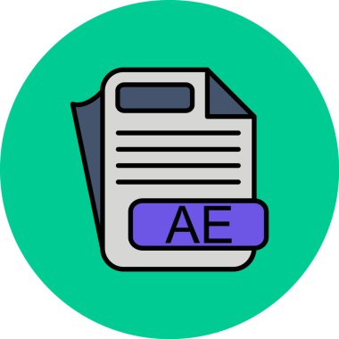 dosya biçimi simgesi, vektör illüstrasyonu