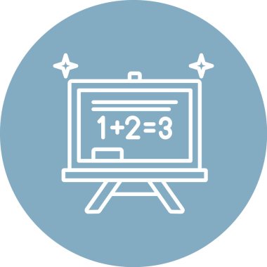 Modern eğitim ikonunun vektör illüstrasyonu