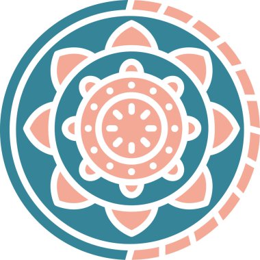 Çiçek. Web simgesi basit illüstrasyon