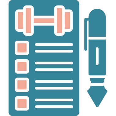 Kontrol listesi. Web simgesi basit illüstrasyon