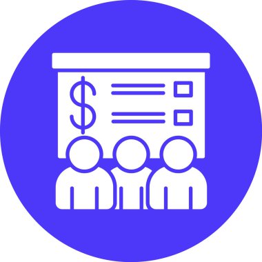 İş simgesinin vektör illüstrasyonu