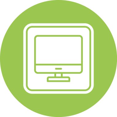 Dizüstü bilgisayar simgesi vektör çizimi