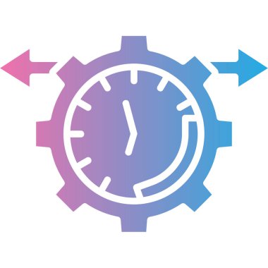 Vektör illüstrasyonu, zaman simgesi