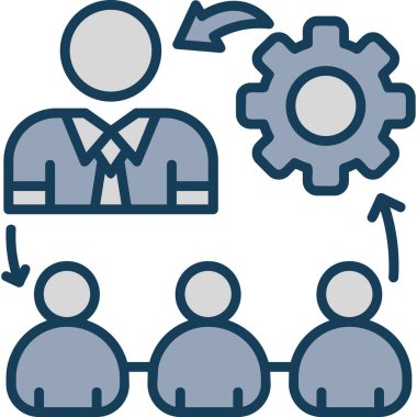 ağ simgesi. Web için bağlı vektör simgesinin basit illüstrasyonu