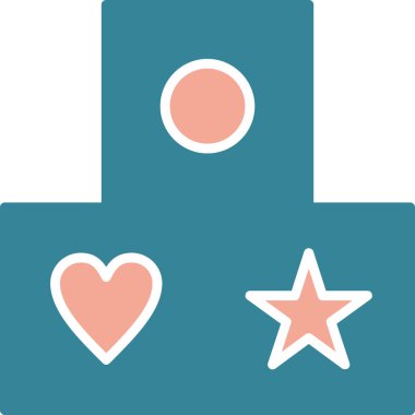 Aşk. Web simgesi basit illüstrasyon