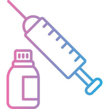 enjeksiyon ikonu modern vektör illüstrasyonu