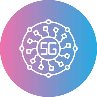 Basit vektör teknolojisi simgesi