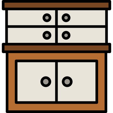 Kostüm simgesi, vektör illüstrasyonu