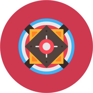 hedef simge vektör illüstrasyonu