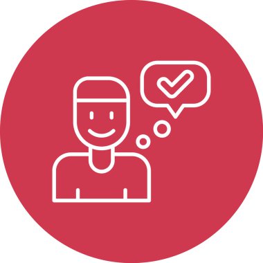 customer satisfaction modern icon, vector illustration