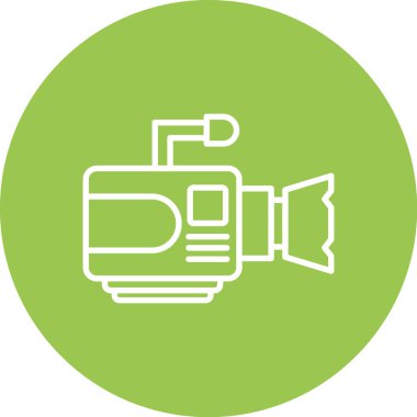 Kamera simgesinin vektör illüstrasyonu