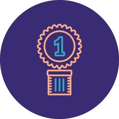 kupa ikonu vektör illüstrasyonu