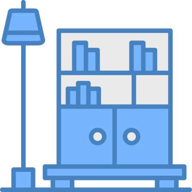 mobilya ikonu vektör illüstrasyonu