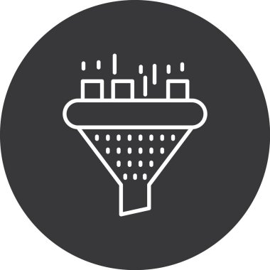 Duş simgesinin vektör illüstrasyonu