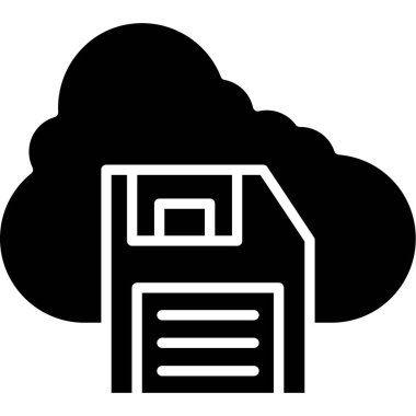 bulut hesaplama simgesi, vektör tasarımı