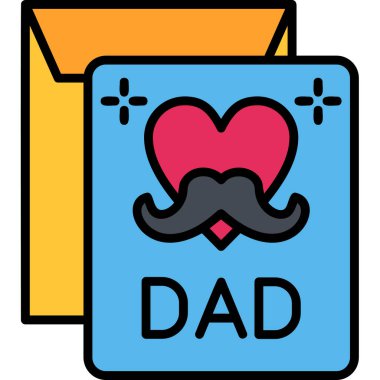 Baba günü simgesi - ana hatlarıyla