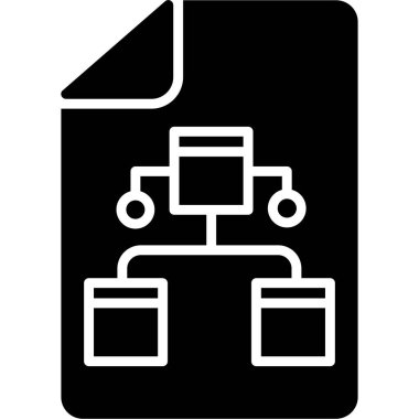 Dosya. Web simgesi basit illüstrasyon