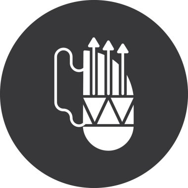 Modern eğitim ikonunun vektör illüstrasyonu