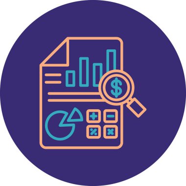 iş ve finans vektör simgesi