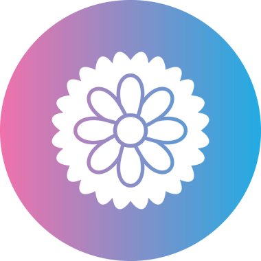 Çiçek. Web simgesi basit tasarım