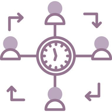 saat zaman simgesi doldurulmuş özet biçimi