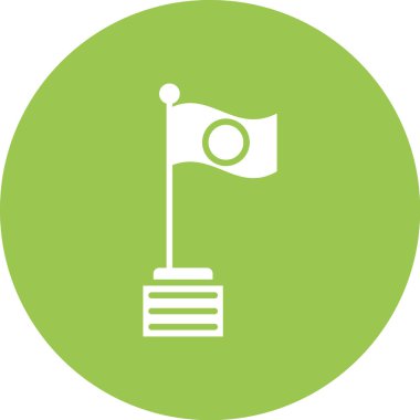 bayrak simgesi, vektör illüstrasyonu