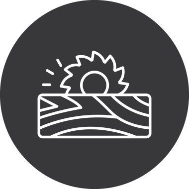 Deniz dalgası simgesinin vektör illüstrasyonu