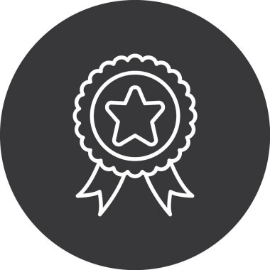 yıldız ödül simgesi beyaz arkaplanda izole edildi