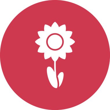 Bir çiçeğin vektör illüstrasyonu