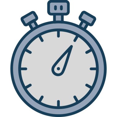 zaman kronometre zaman simgesi doldurulmuş - özet biçimi