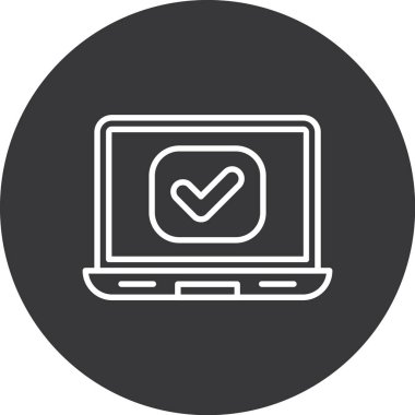 vektör kontrol simgesi illüstrasyonu